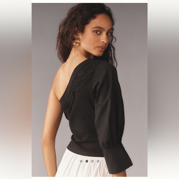 Anthropologie Tops - Anthropologie Black Off-Shoulder Top